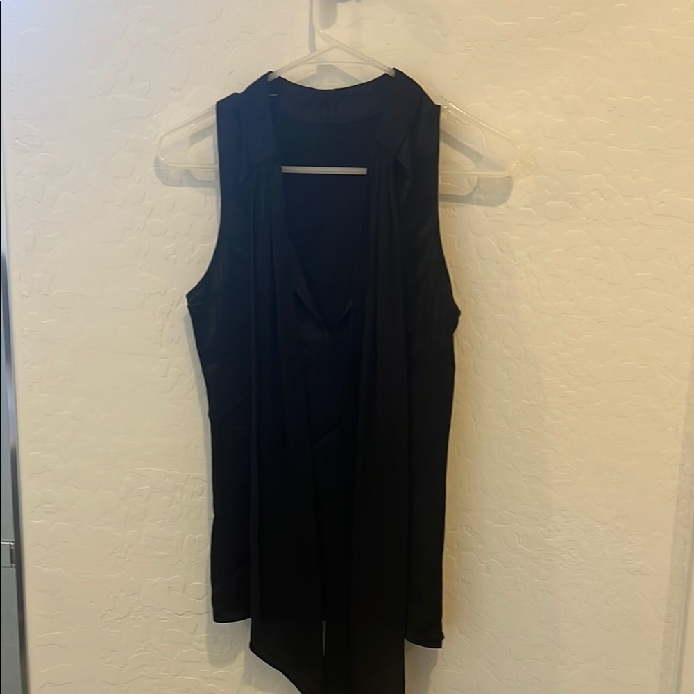 Black Sleeveless Top from theory